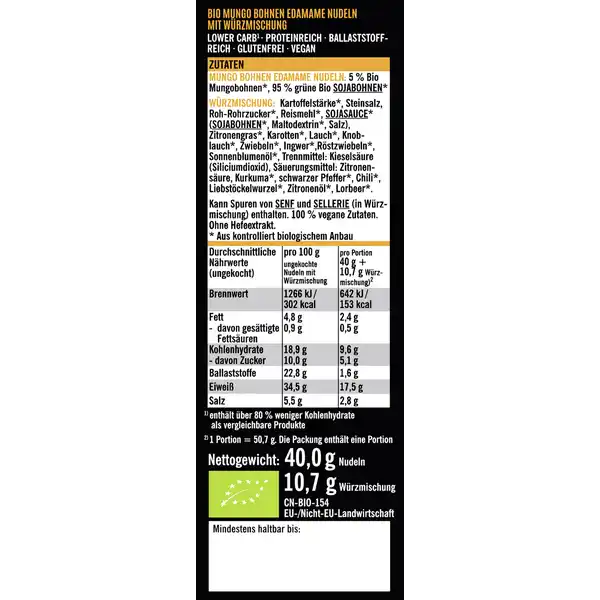 Bio Mungo-Edamame Thai Spices Tasty Meal