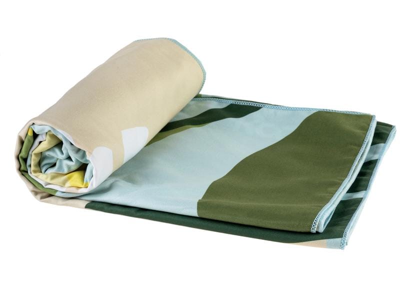 KOOR Strandtuch Jungle XXL, 130 cm x 200 cm Grosses Badetuch mit Silber-Ionen Veredelung