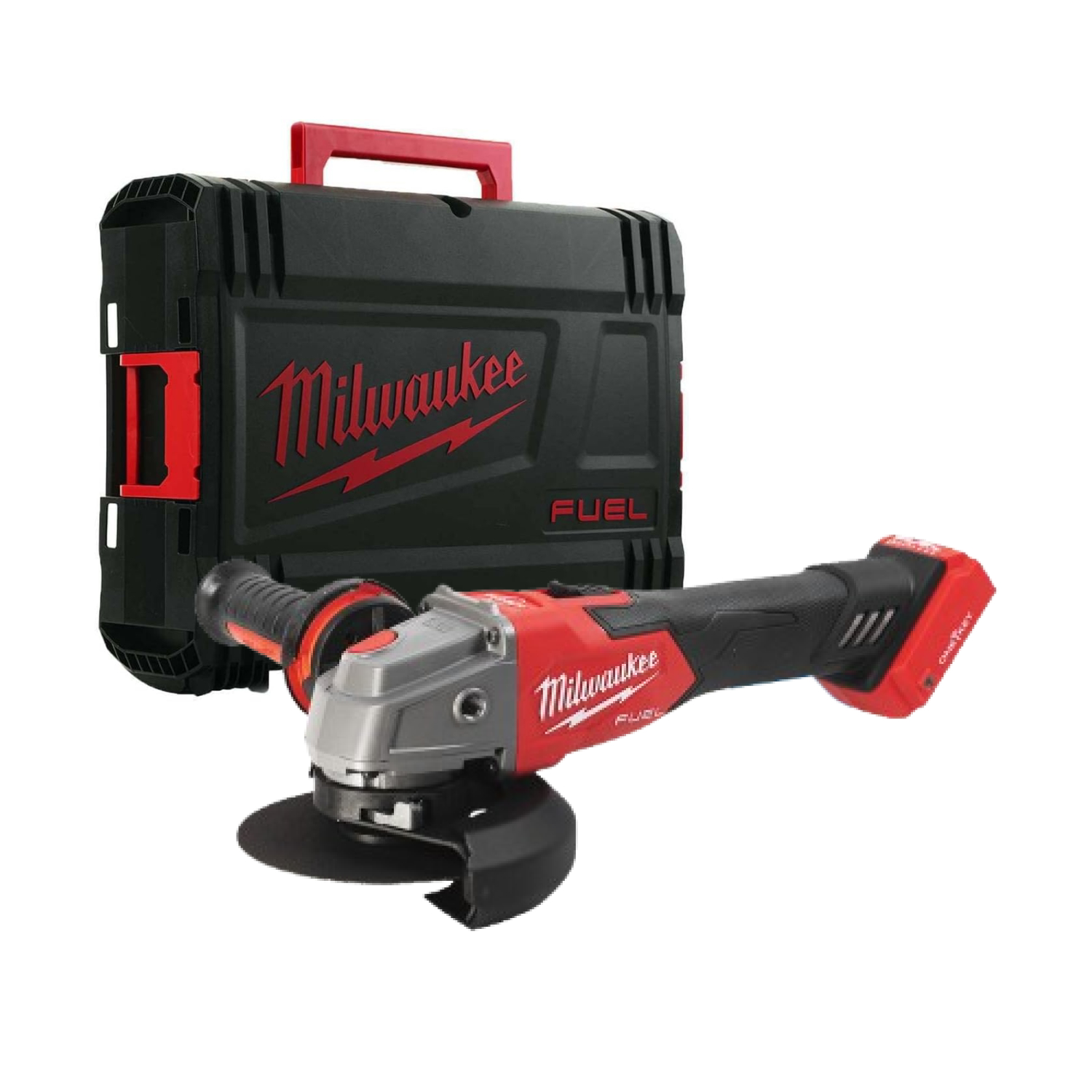 Milwaukee M18 ONEFSAG125XB-0X M18 FUEL™ ONE-KEY™ 18V Li-ion accu haakse slijper body in HD box - 125 mm - koolborstelloos