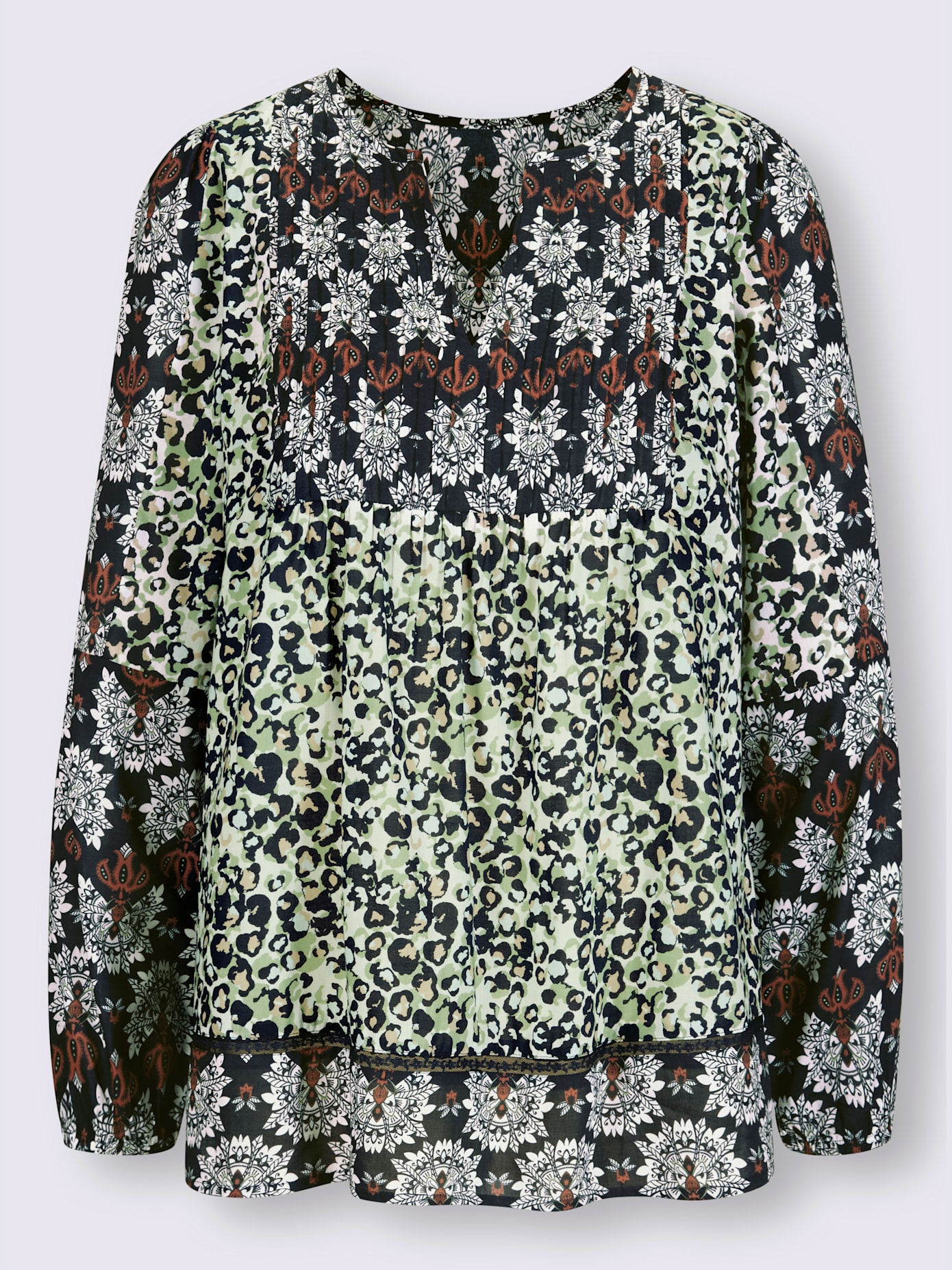 Chemisier motif patchwork