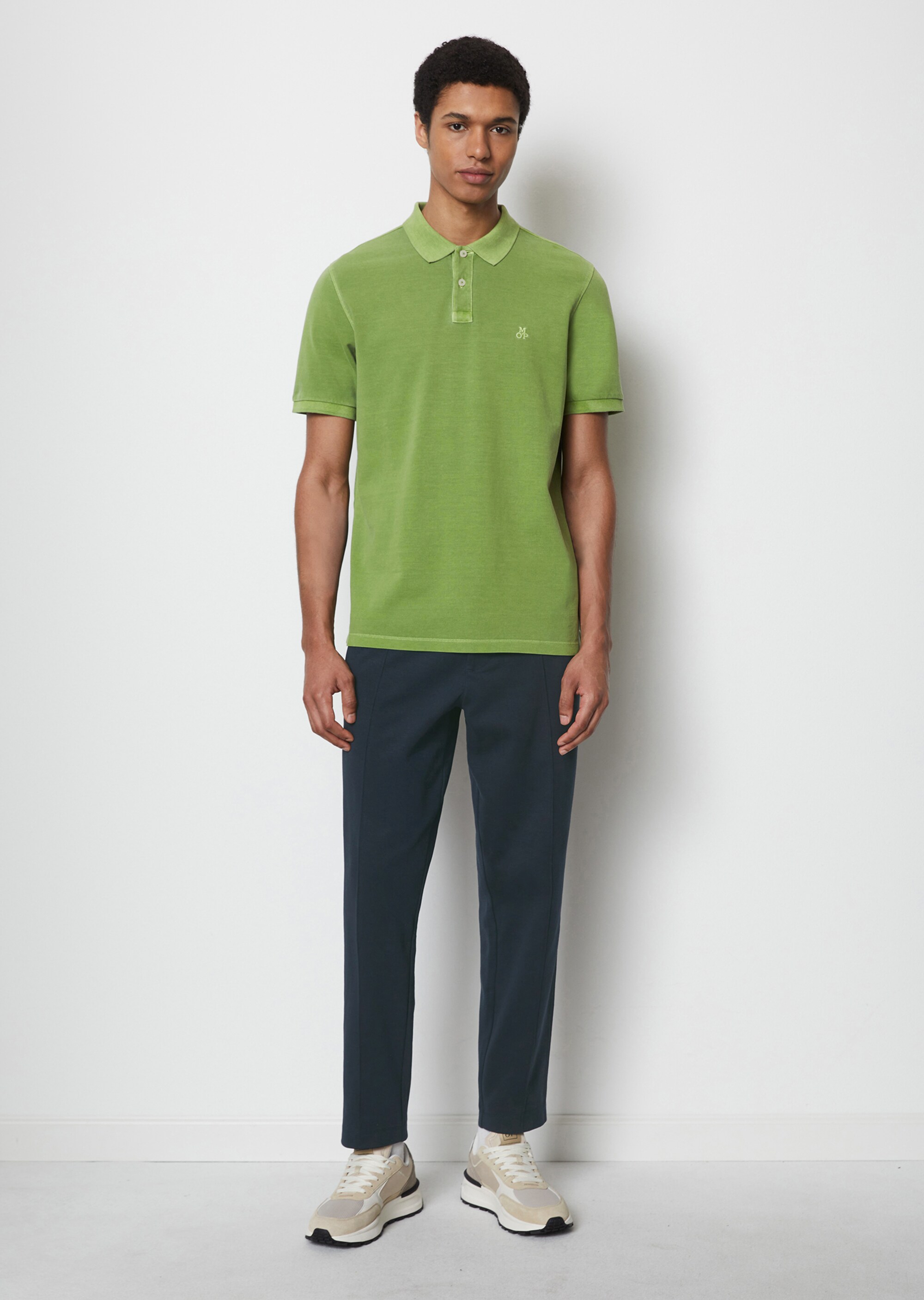 Kurzarm-Poloshirt Piqué regular aus Bio-Baumwolle