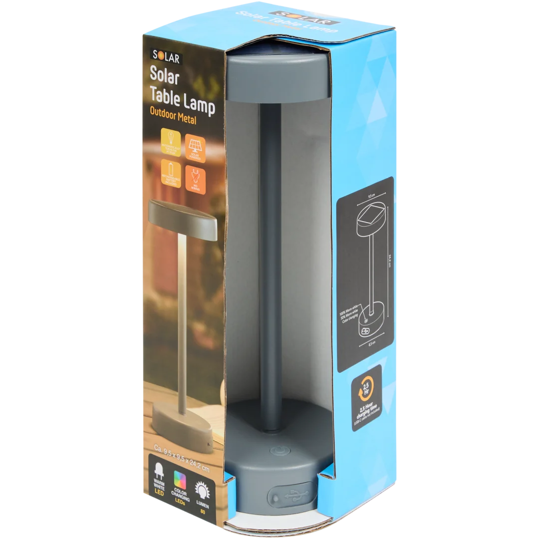 Lampe de table solaire