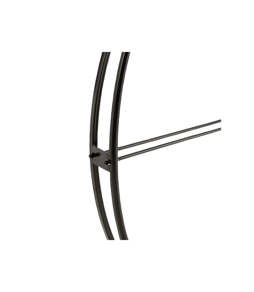 Paris Prix - Horloge Murale Déco En Métal ronde 129cm Noir