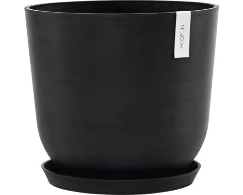 Ecopots Oslo kunststof bloempot, Ø 42,6 cm, 45 x 45 x 39,4 cm, donkergrijs