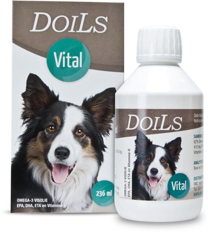 Doils - Vital - 236 ml - Sterk Geconcentreerde Vetzuren - Voor Honden