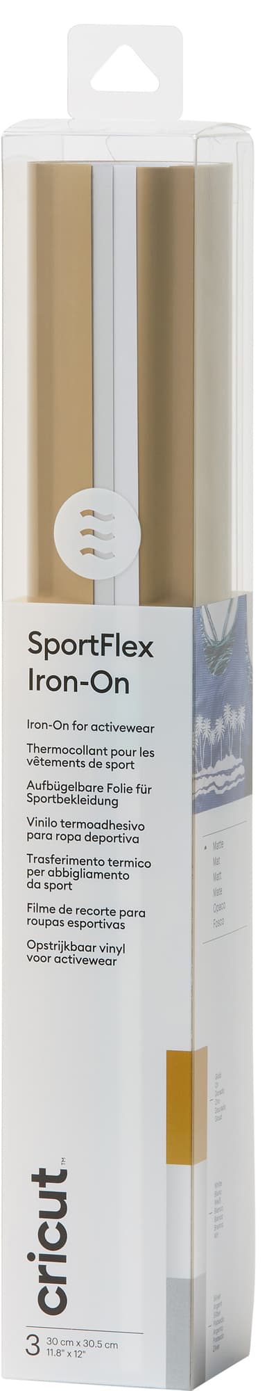 Cricut SportFlex Iron-On ark 3-pak (classics)