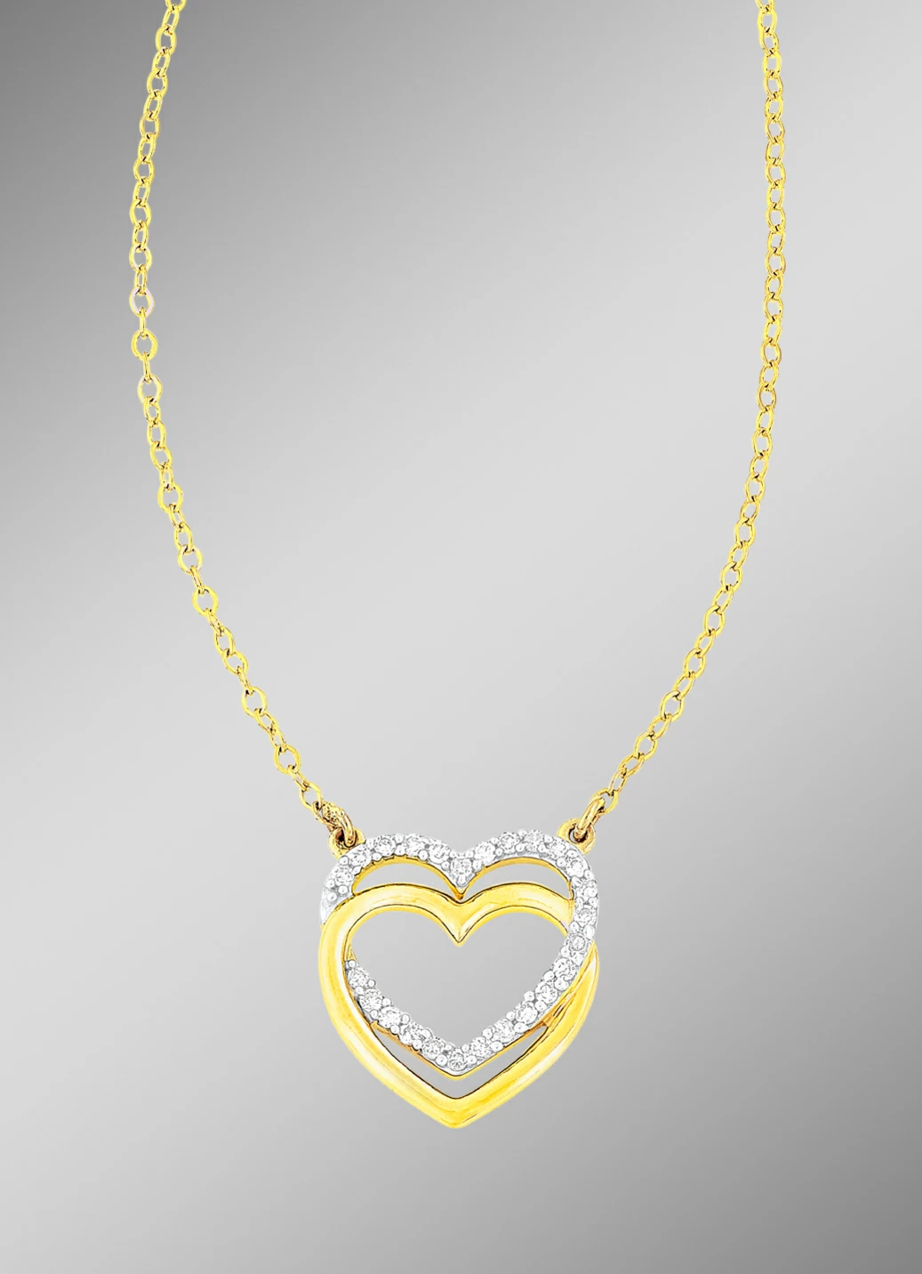 Romantische Halskette mit 25 Diamanten