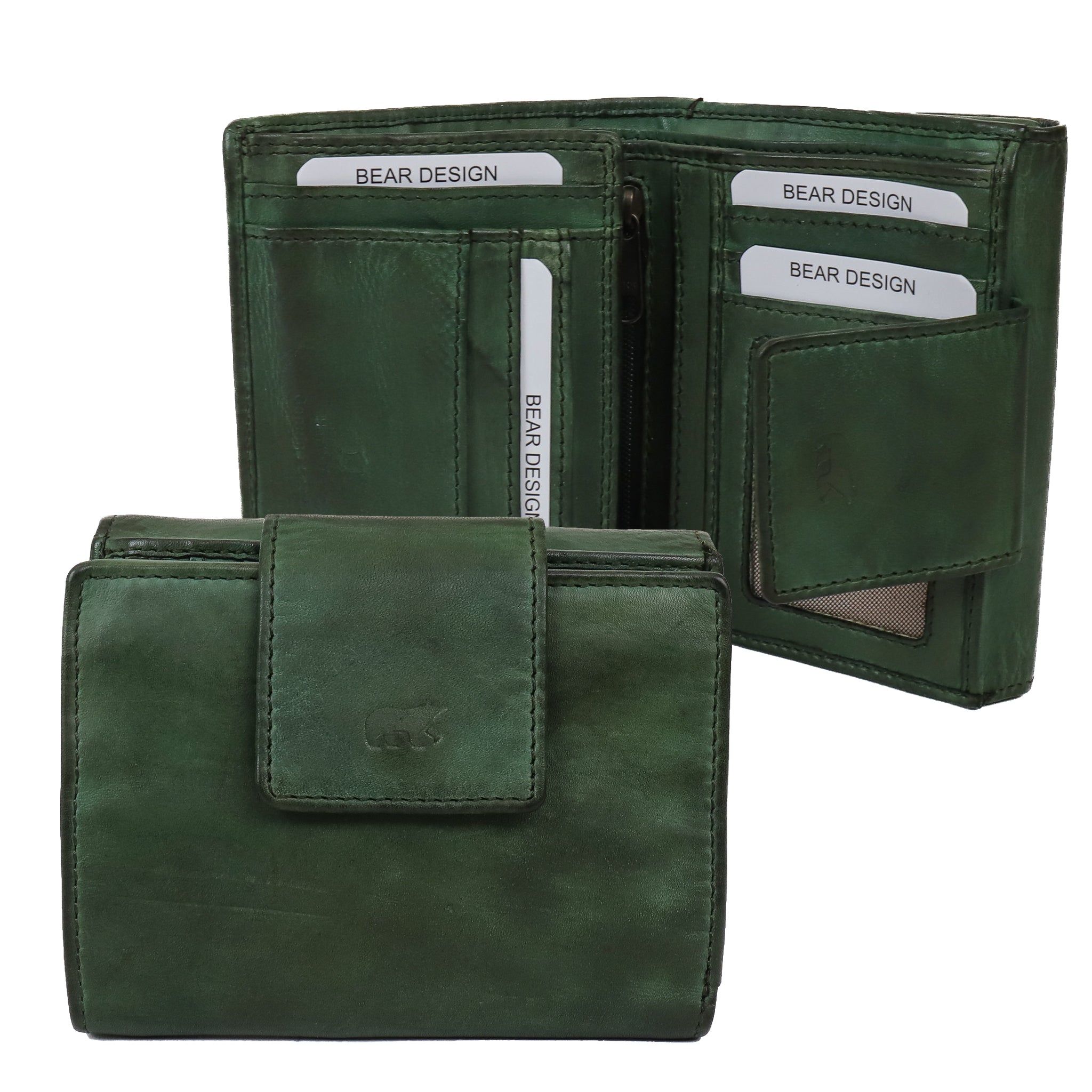 Portemonnee 'Jill' groen Groen