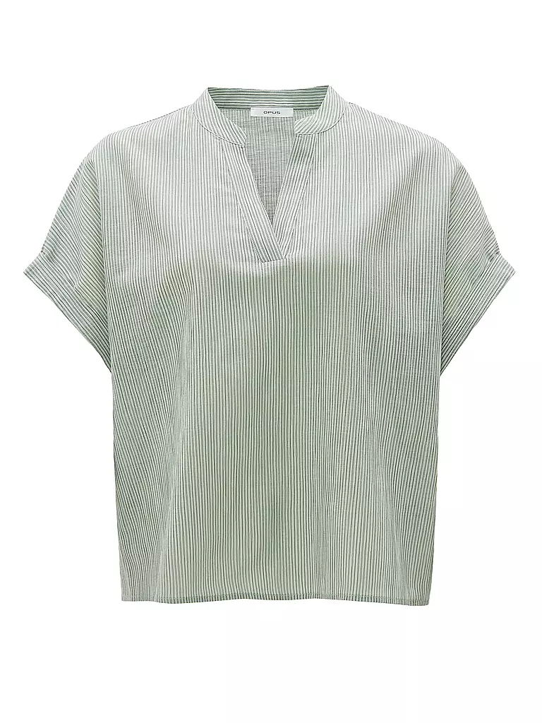 OPUS Blusenshirt FLANDRA STRIPE hellgrün