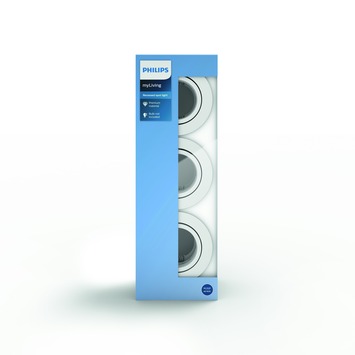 Philips inbouwspot Donegal 3xGU10 wit