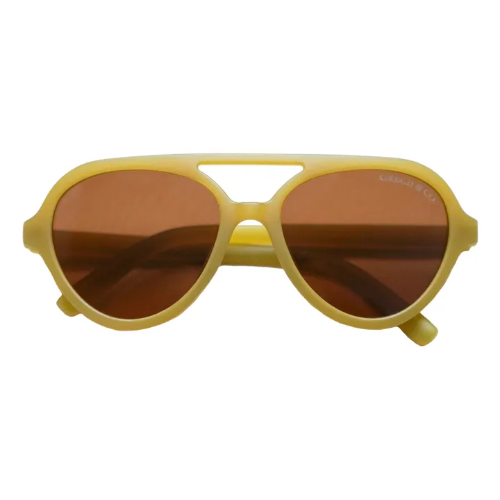 Grech & Co Lunettes de Soleil Aviator | Vert olive