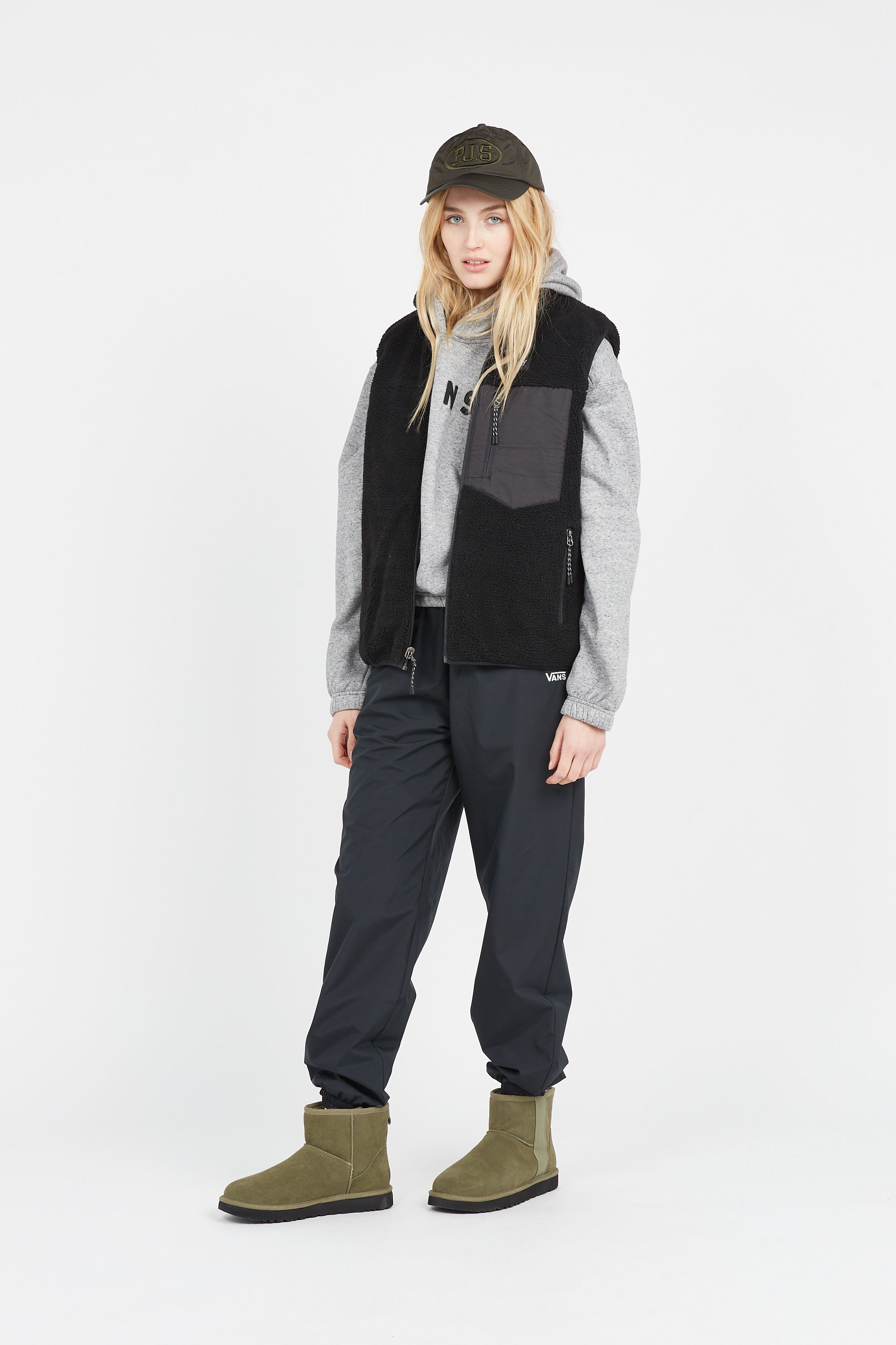 TAION Doudoune sans manches réversible  DOWN X BOAR REVERSIBLE Noir