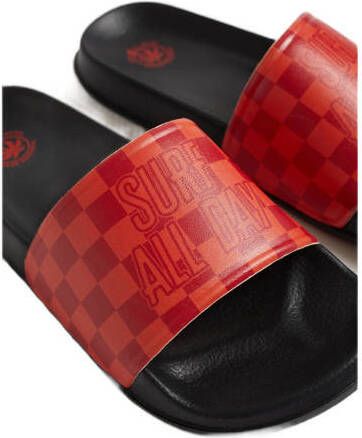 WE Fashion badslippers rood Rubber Ruit 30 31