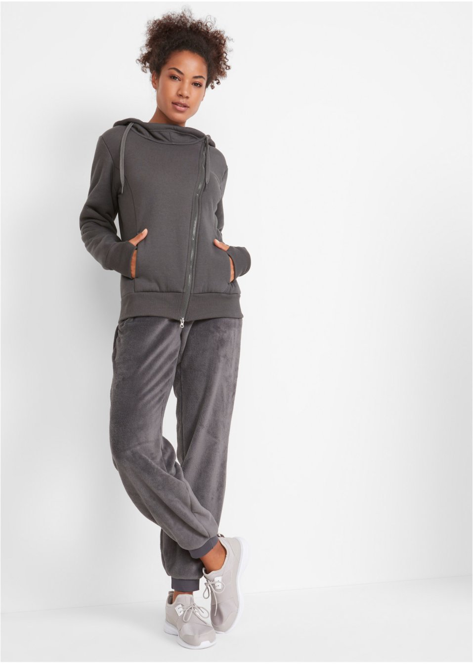 Pantalon de jogging en polaire avec bordures