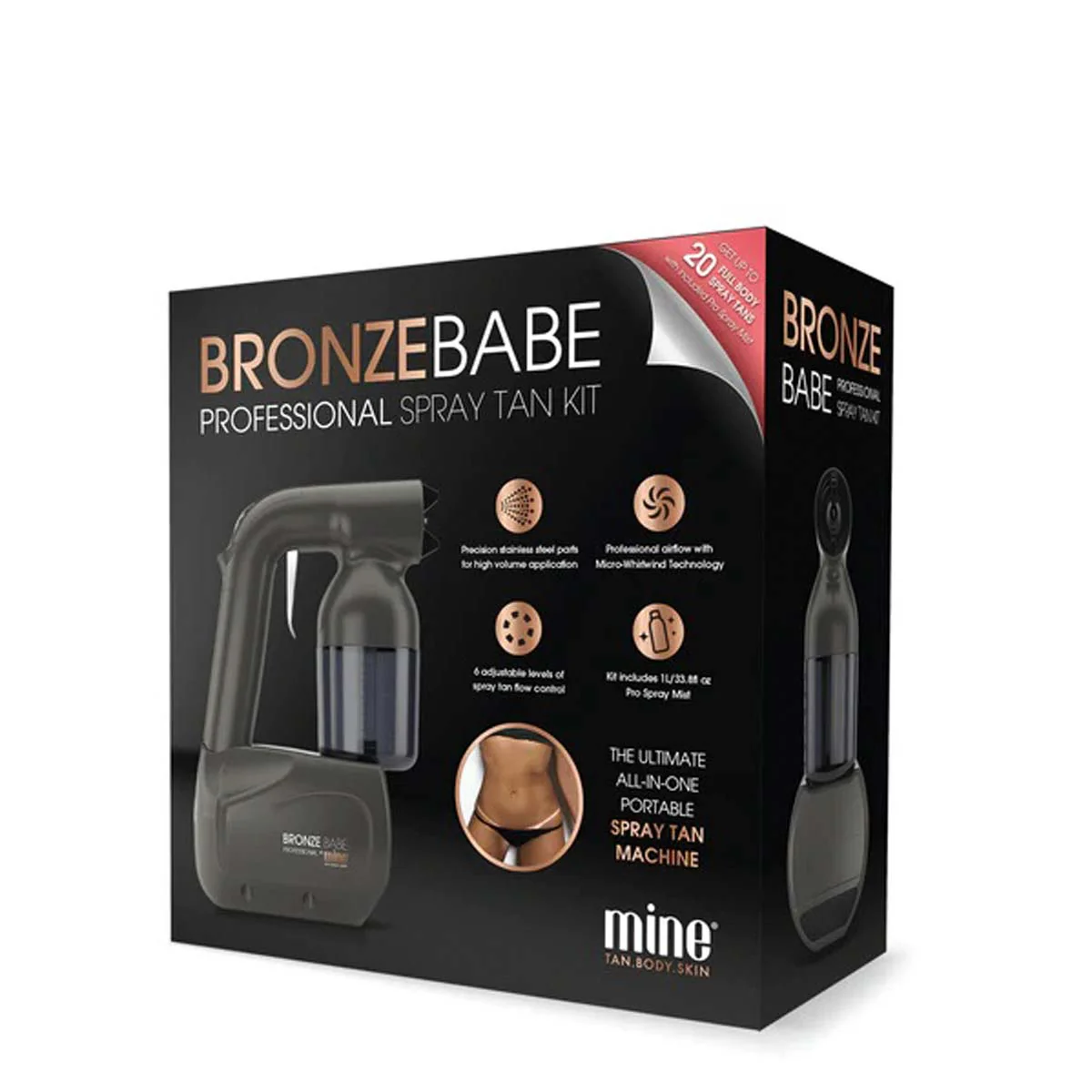 Kit Professionnel BRONZE BABE   1L solution bronzante au choix