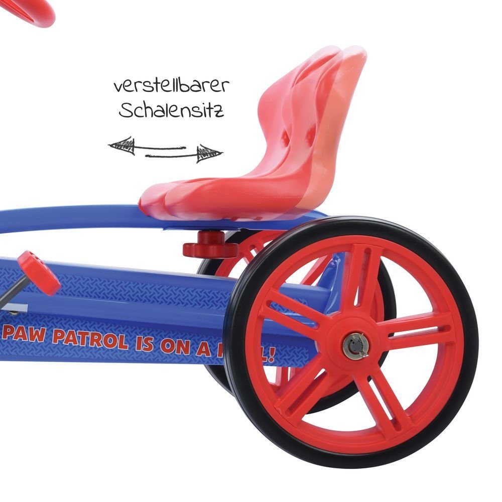 Hauck Tretfahrzeug Turbo II (2-4 Jahre) - Paw Patrol - Blue, Tretauto Pedal Go-Cart f&uuml;r Kinder ab 2-4 Jahre, verstellbarer Sitz