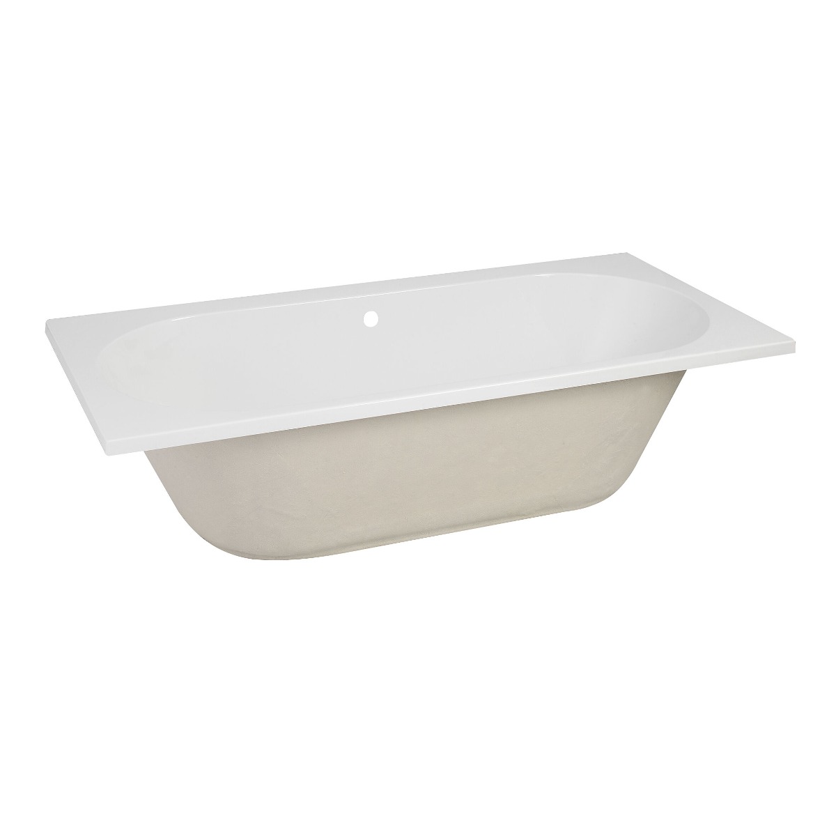 Mueller Porto Duo inbouw ligbad 180x80cm mat wit