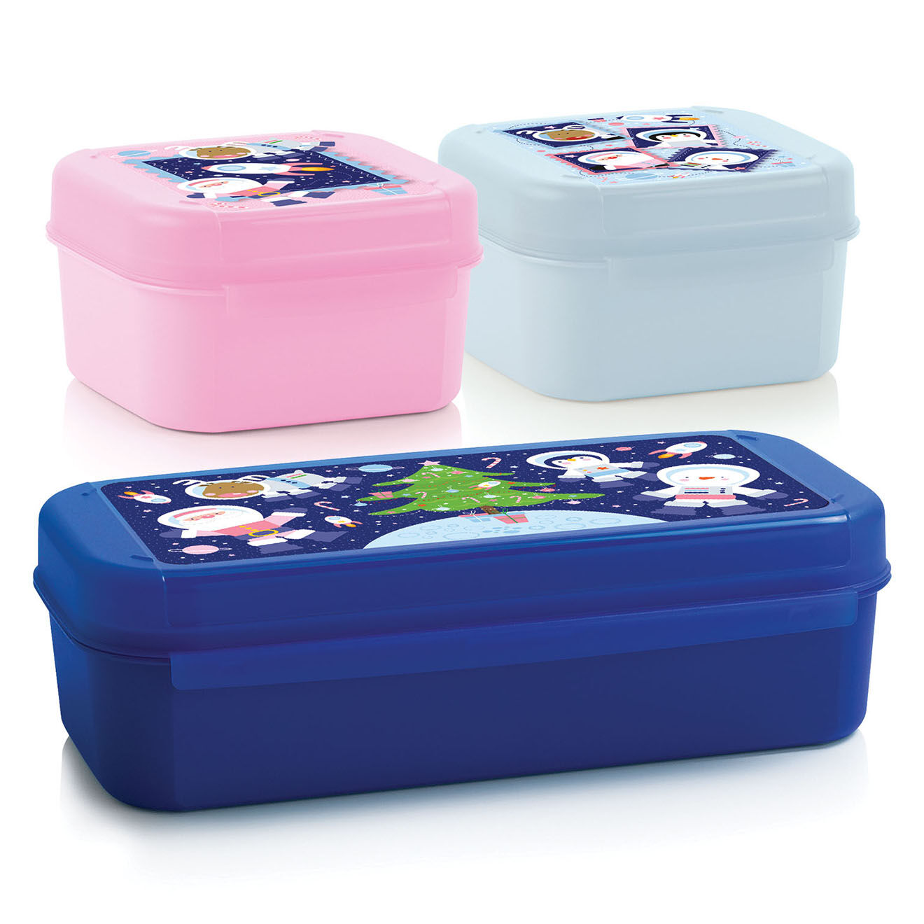 Tupperware 3 Petites boites de conservation Signature multicolores