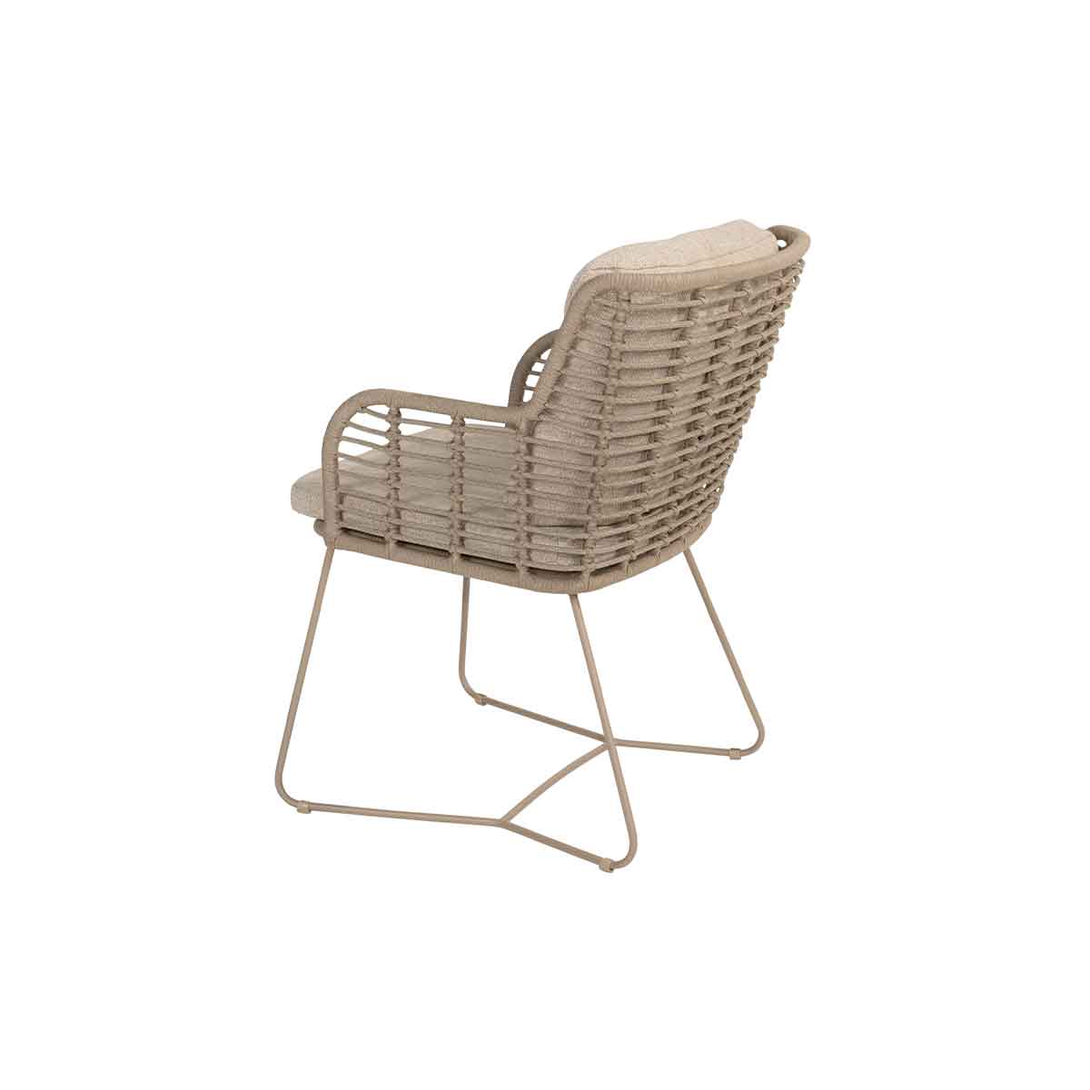 4 Seasons Fabrice Latte lounge dining stoel - Beige