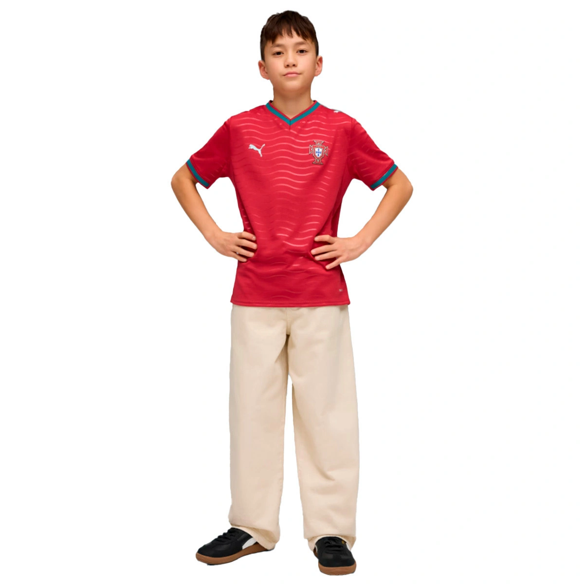 Camisola Puma Portugal Primeiro Equipamento Mundial 2026 Criança