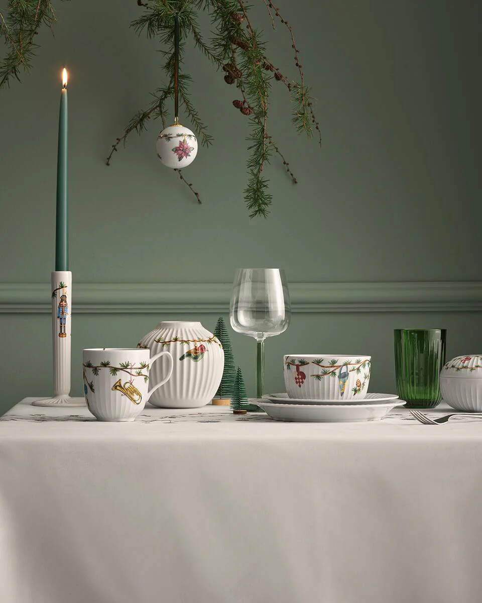 Kähler  Hammershøi Christmas skål, hvid - Ø: 12 cm.