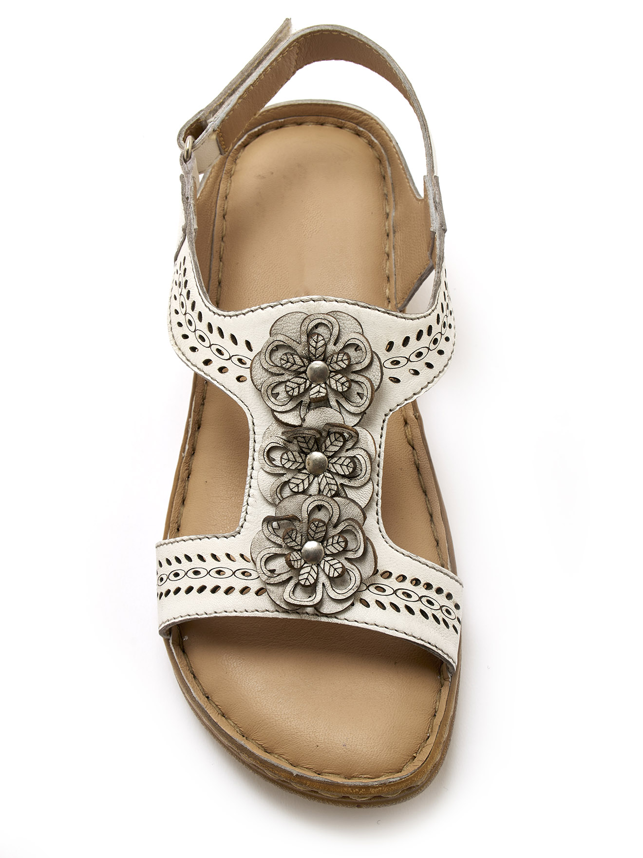 Sandales fantaisie tout cuir