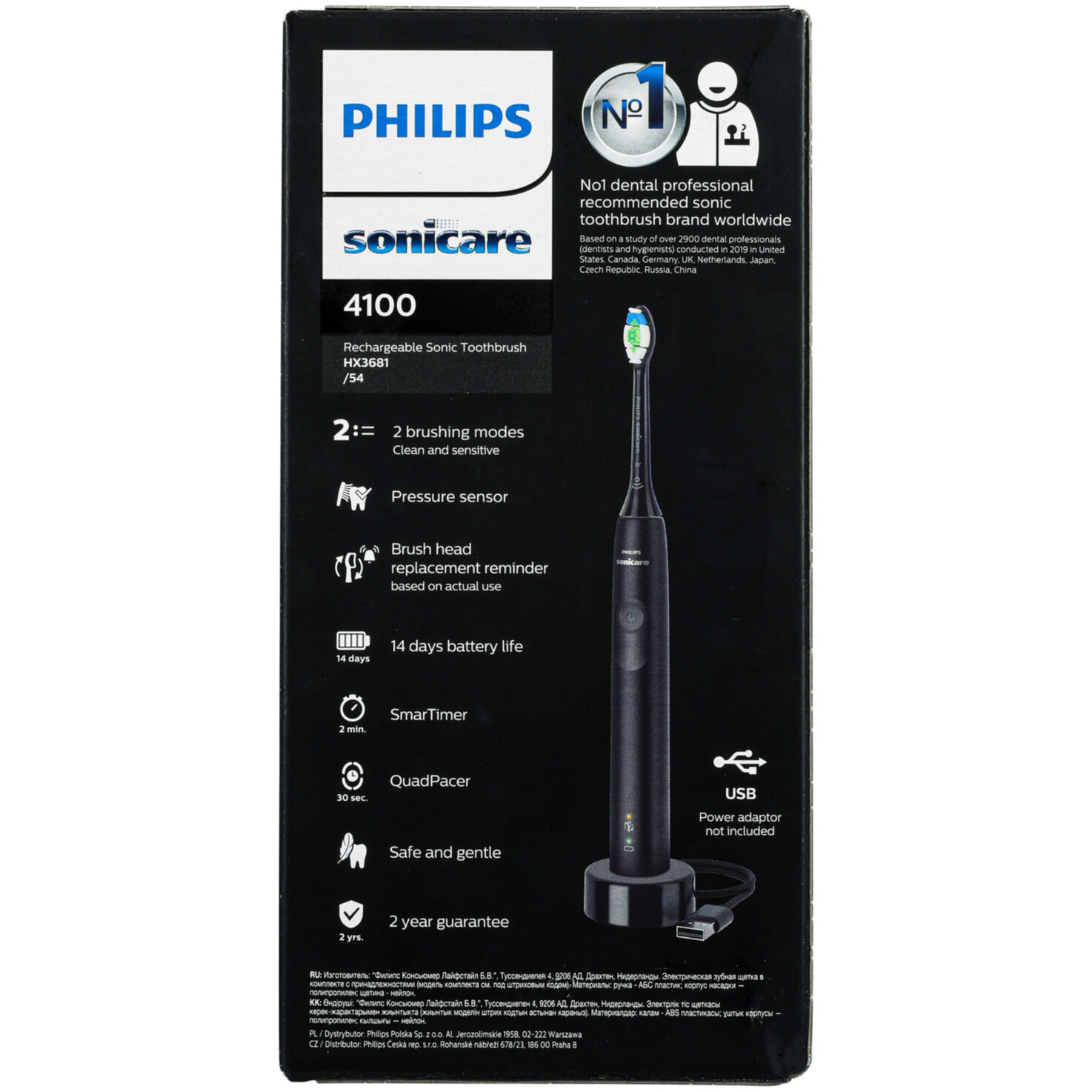 Philips Sonicare Elektrische Zahnbürste 4100 HX3681/54