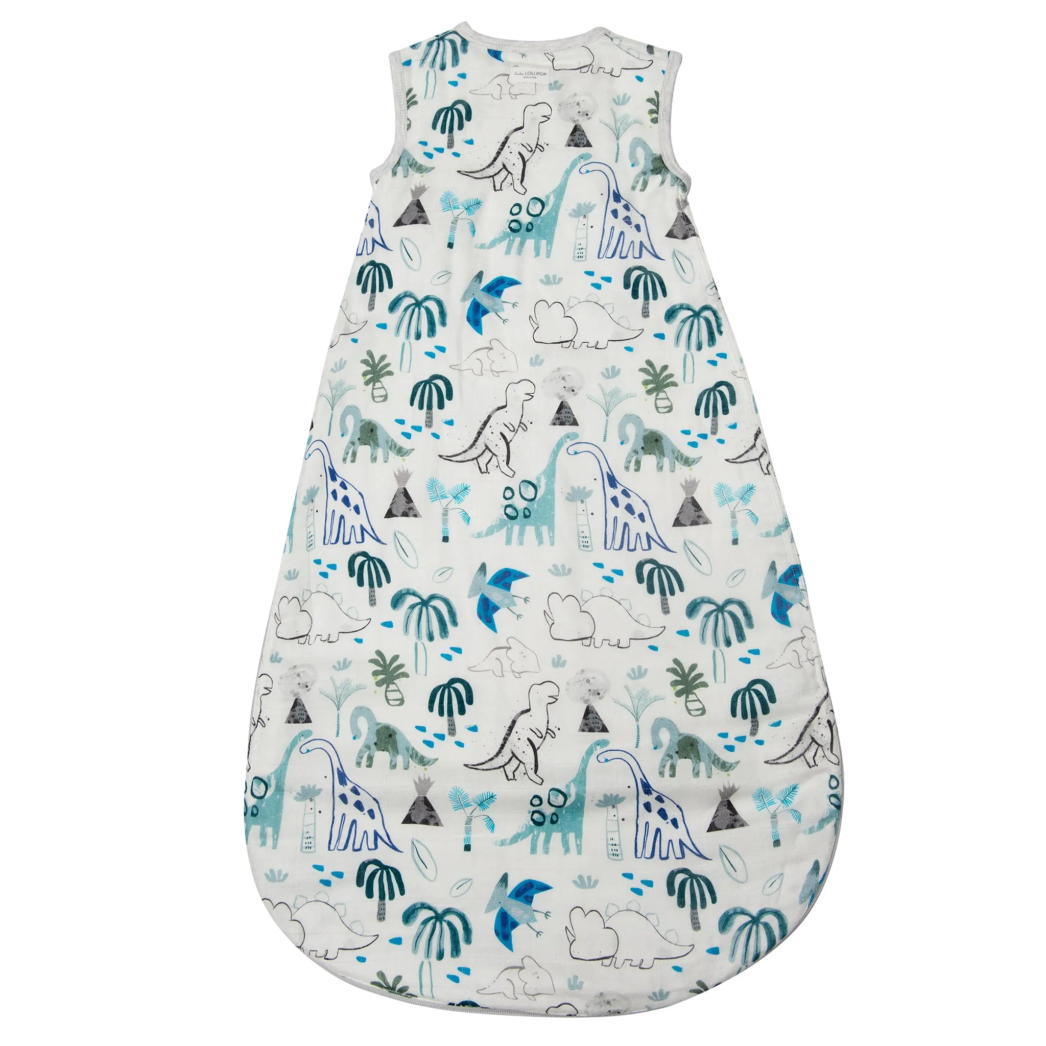 Loulou Lollipop Sac de Nuit Mousseline Bambou 3-36mois - Dinosaures