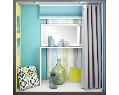 Vliesbehang 8550-77 Best of Wood'n Stone plankhek blauw/groen
