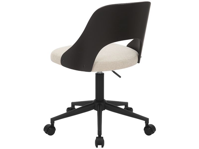AC Design Bürostuhl Lucy, Schwarz / Weiss Höhenverstellbarer Schreibtischstuhl