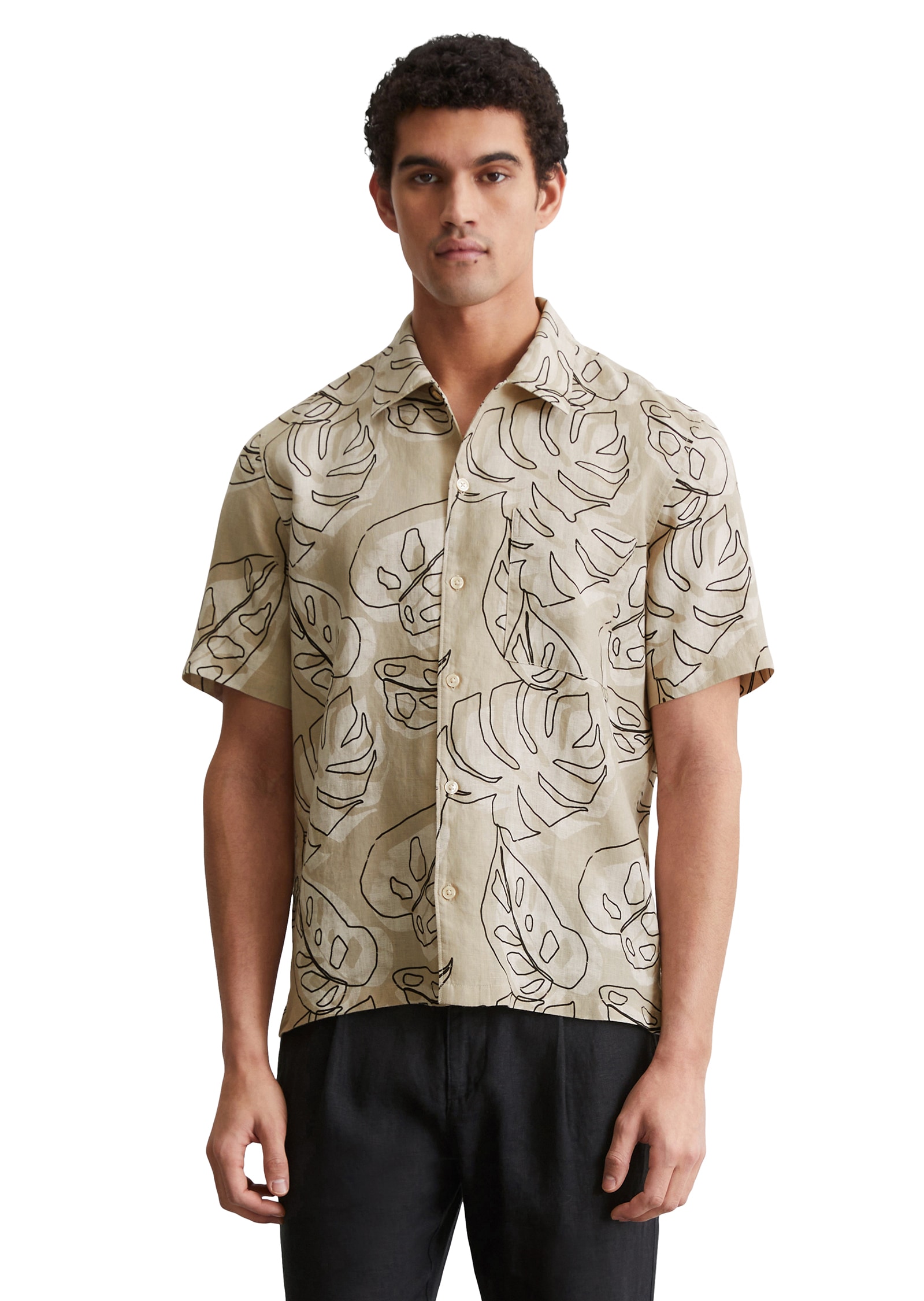 Marc O'Polo Leinenhemd , mit  floralem Allover Print