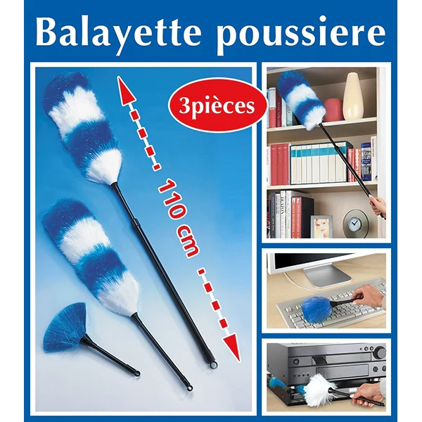 Set de 3 balayettes et plumeaux Wenko by Maximex