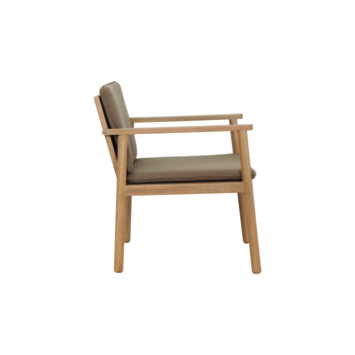 Loungestoel Pip bruin hout