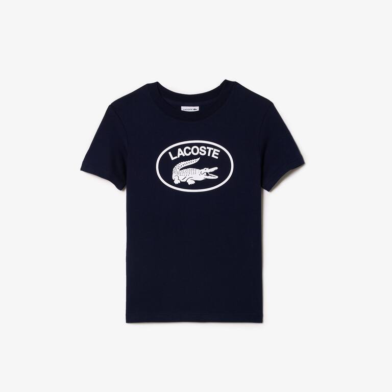 T-shirt enfant avec marquage contrasté Lacoste en jersey de coton T-Shirts & Chemises - Bleu - Lacoste - Enfant