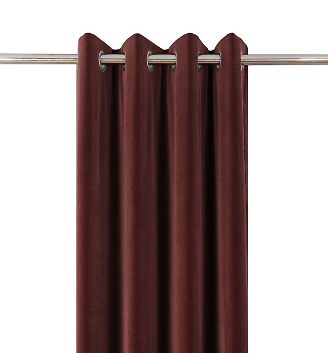 Rideau Velvet Valgreta bordeaux l.140 x H.260 cm