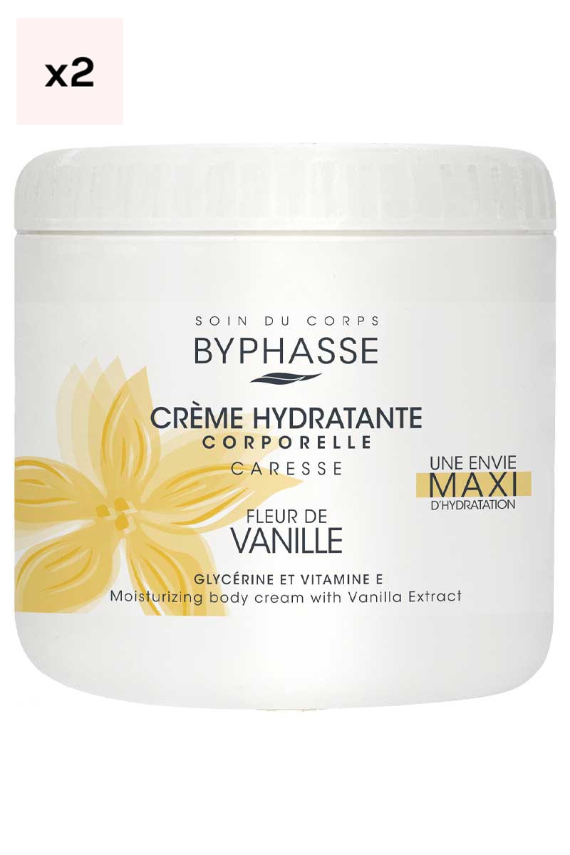 Crèmes hydratantes au beurre de karité - Vanille - Corps - 2 x 500 ml
