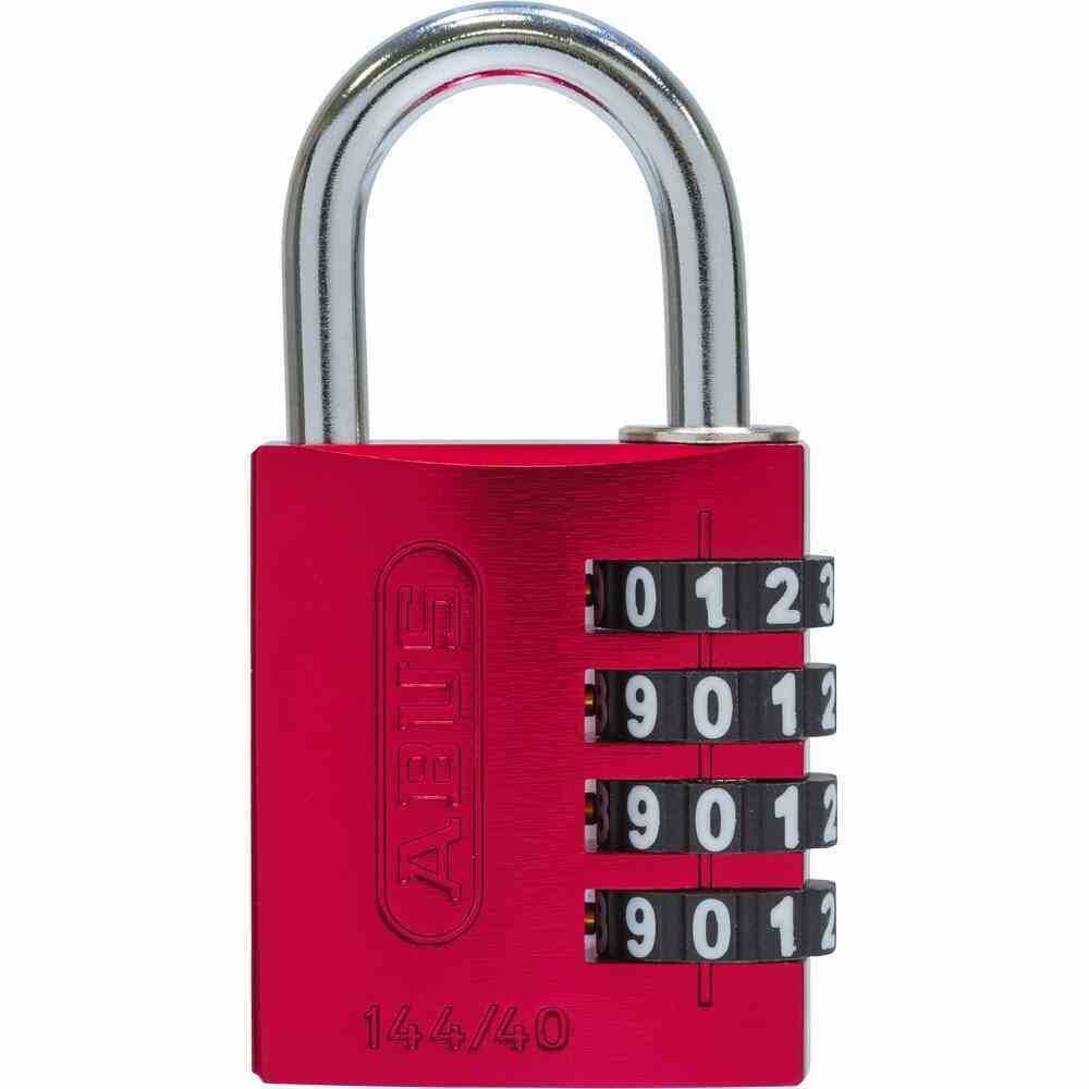 ABUS Zahlenschloss - rot - Aluminium - 144/40