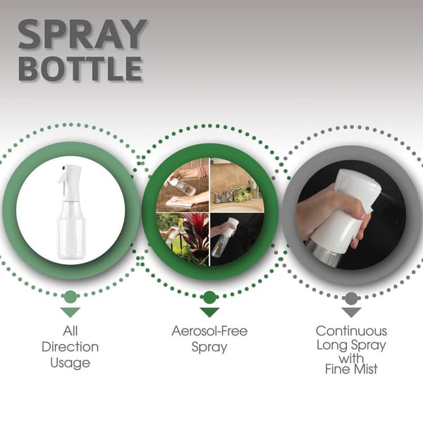 INF Sprayflaske for å fukte hår, Hvit 300 ml