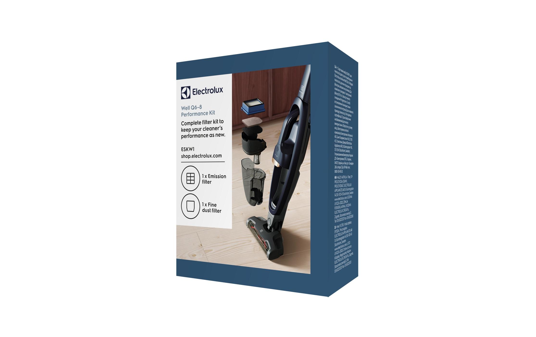 Performance Kit ESKW1 für Akkustaubsauger Well Q6, Q7 und Q8Filterset zur Erhaltung der optimalen Reinigungsleistung