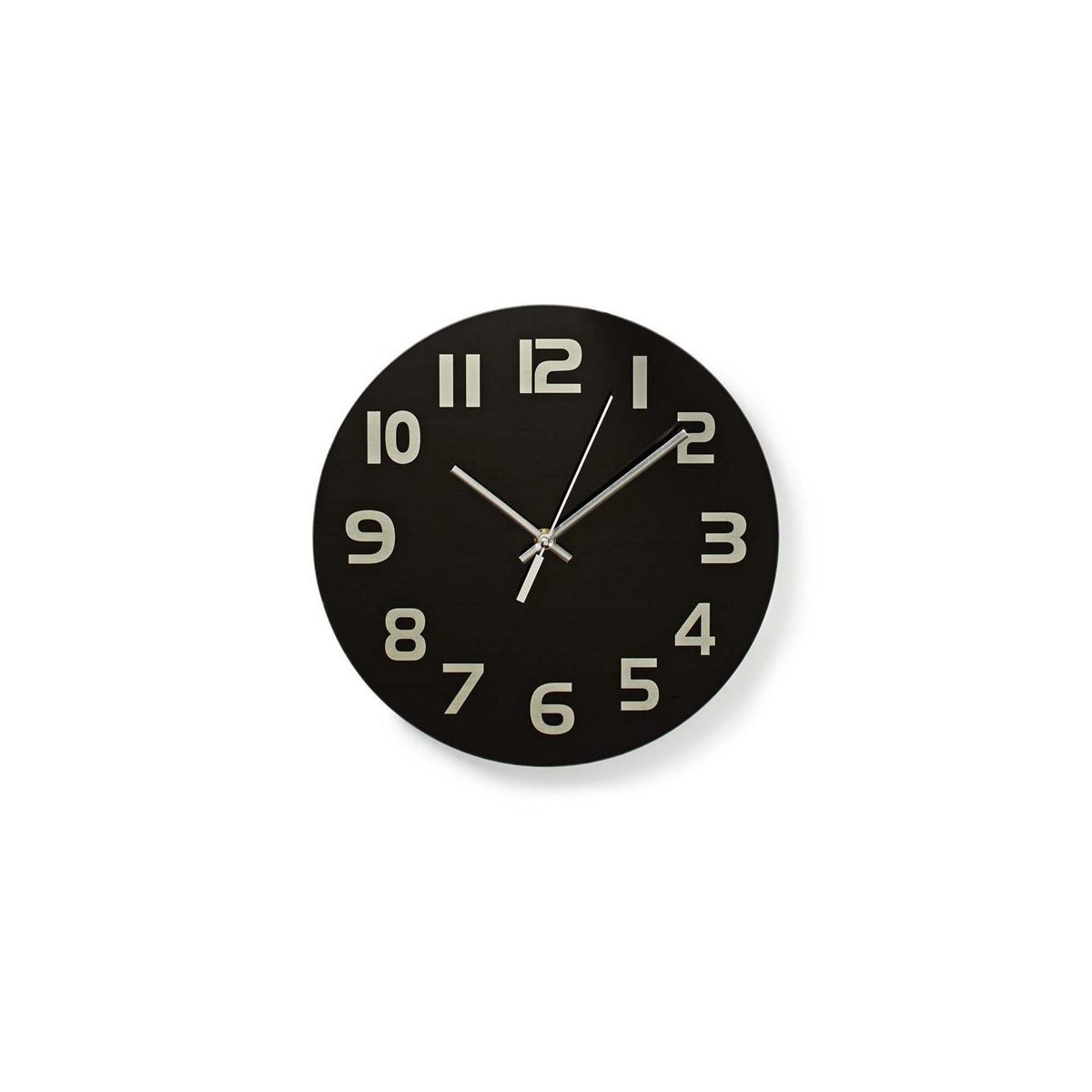 Rund veggklokke, 30 cm, Lettlest - Svart