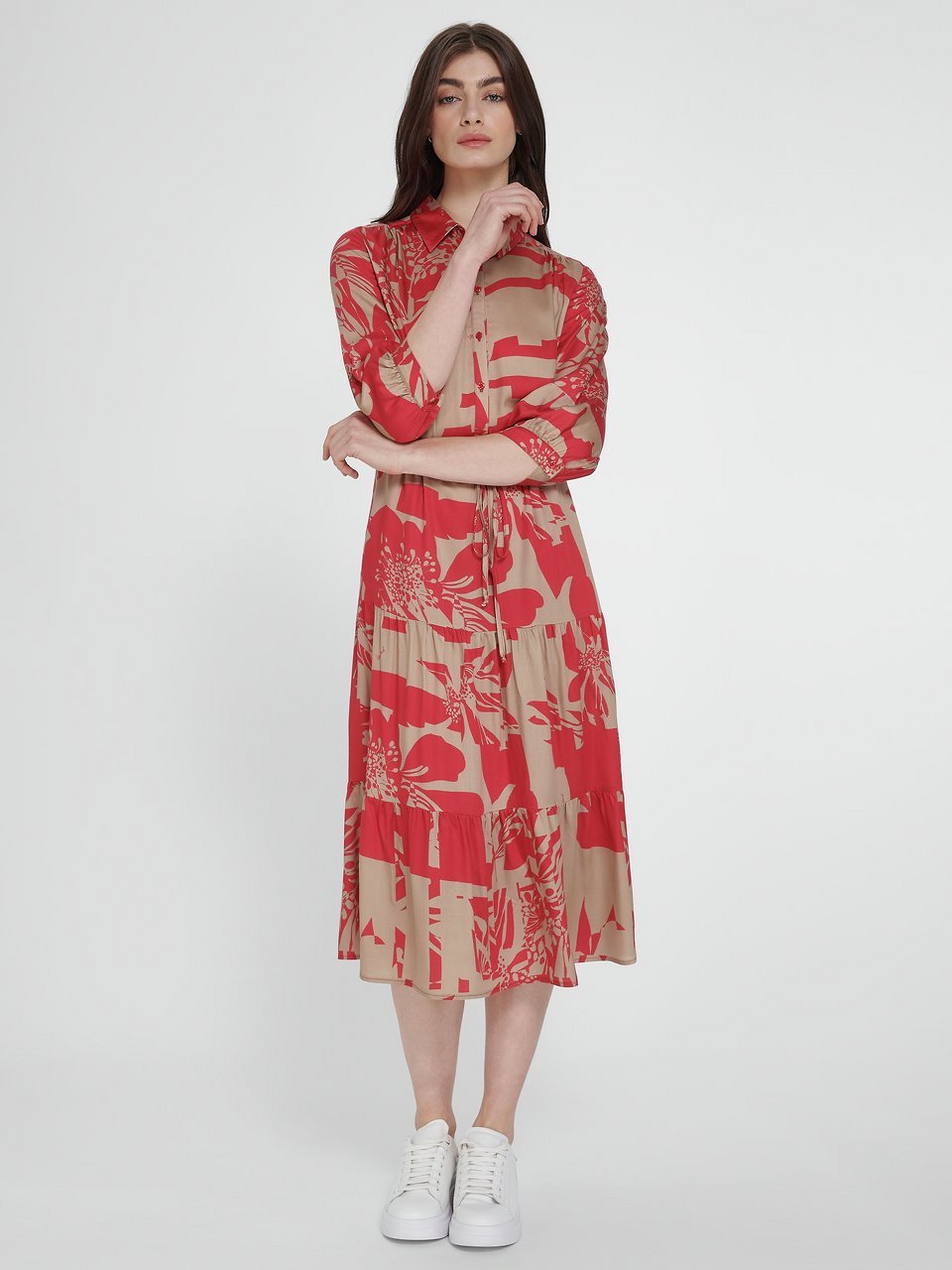 Kleid mit 3/4-Arm
