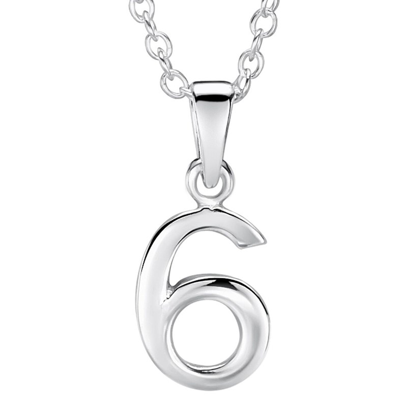 Collier nombre porte bonheur en argent 925/1000