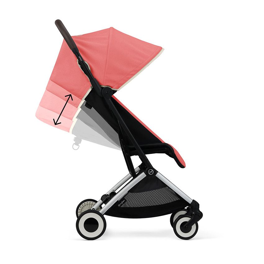 Poussette ultra-compacte Orfeo hibiscus red - Ecru