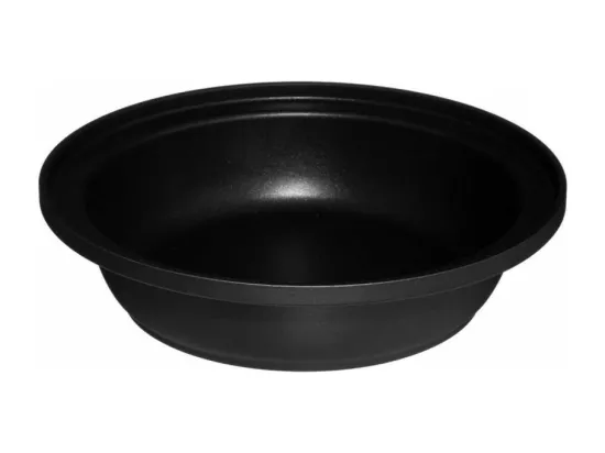 Plat à tajine en céramique - D. 30,3 x H. 22 cm - Noir