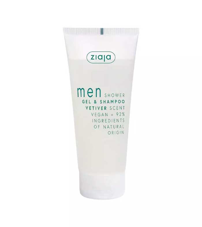 Ziaja - Gel de duche e champô 2 em 1 para homem 200 ml - Vetiver