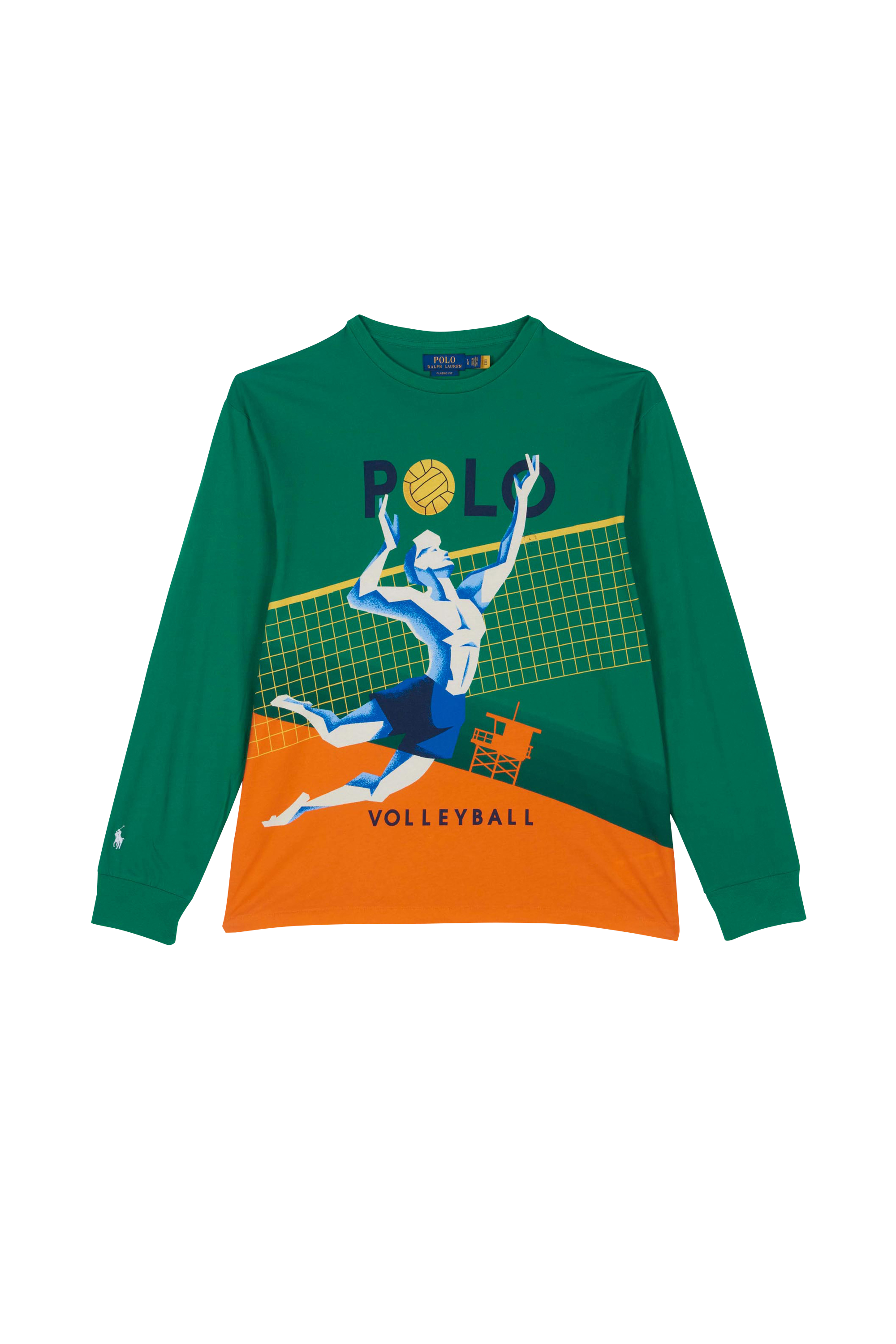 POLO RALPH LAUREN t-shirt manches longues  Classic Fit Jersey Graphic T-Shirt Multicolore