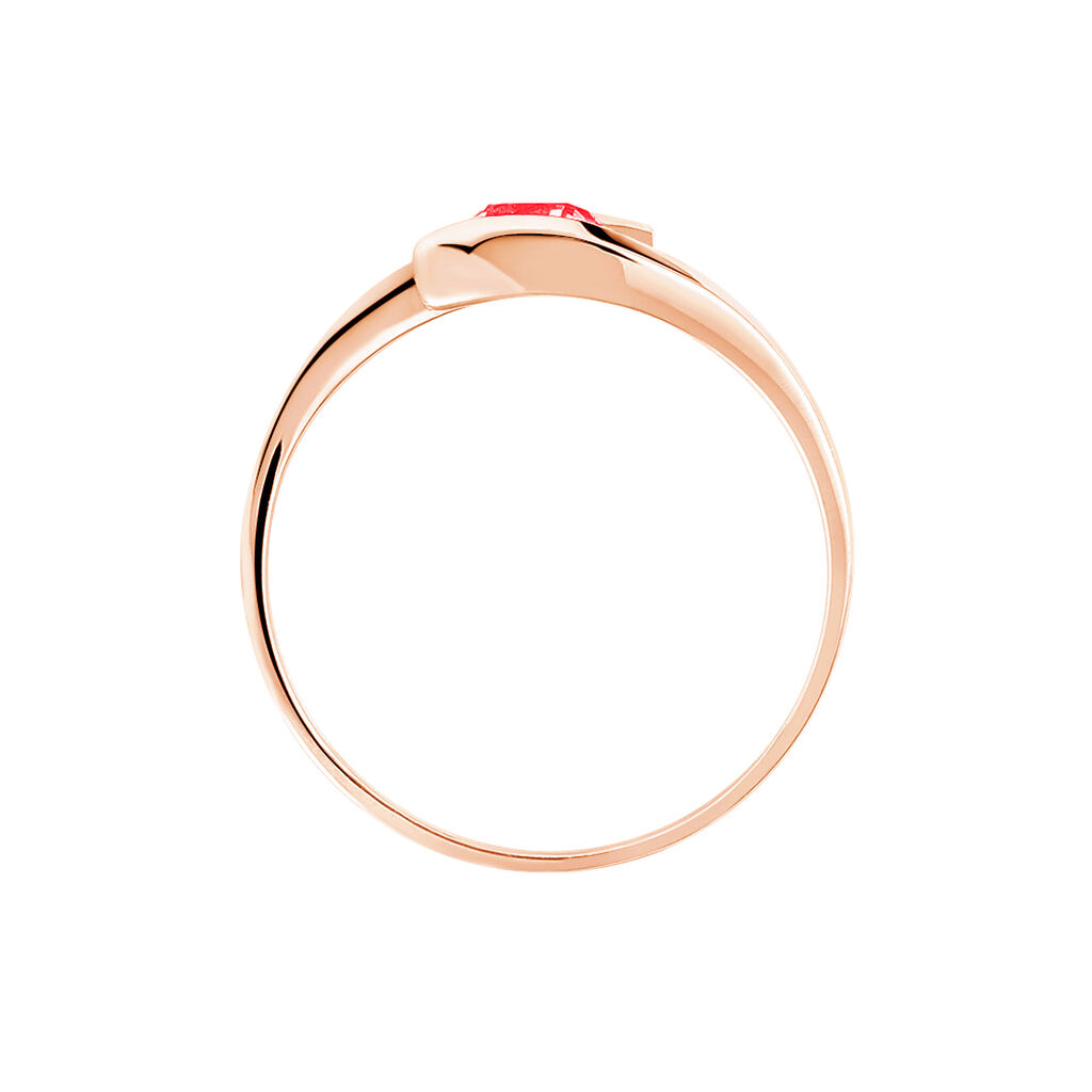 Bague Tiphaine Or Rose Rubis