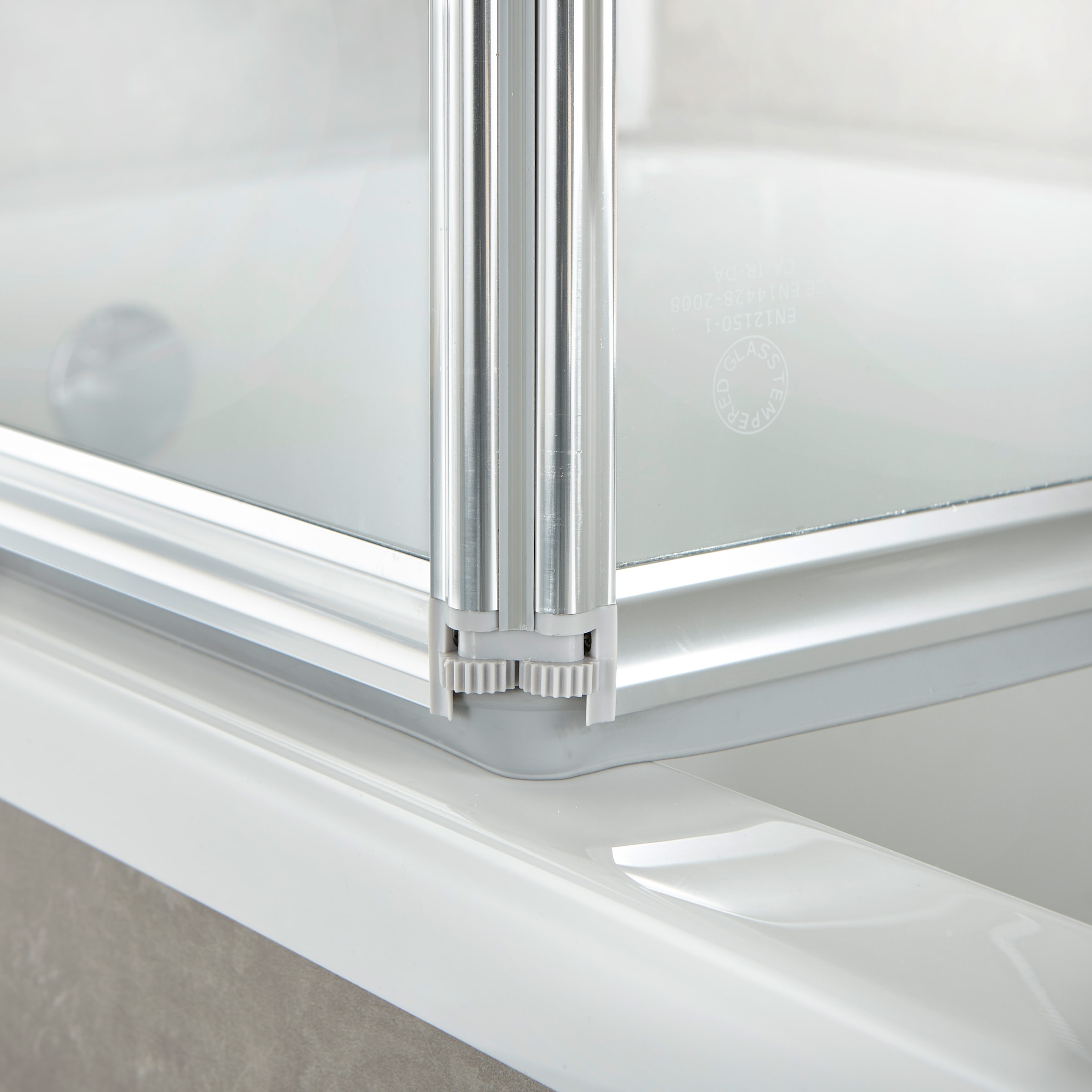 welltime Badewannenaufsatz »Nassau« 3 Stk. tlg. Badewannenfaltwand, Spritzschutzwand für Badewanne, Glaswand