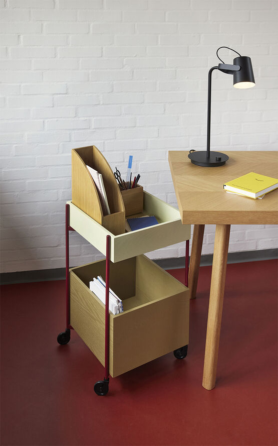 Hübsch Fresh Rullebord Khaki/Burgundy Burgundy,khaki