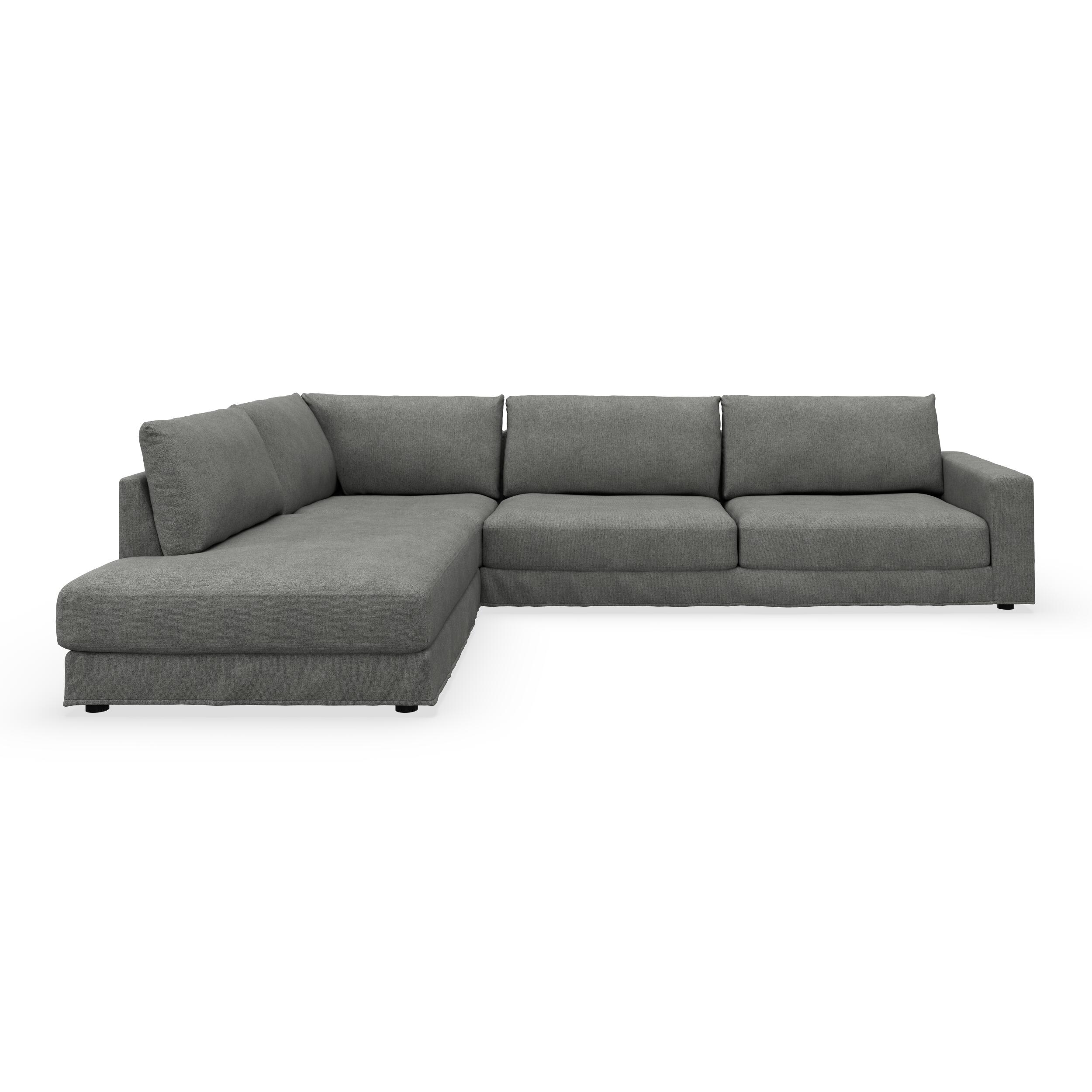 Norsberg venstrevendt hjørnesofa med pufafslutning